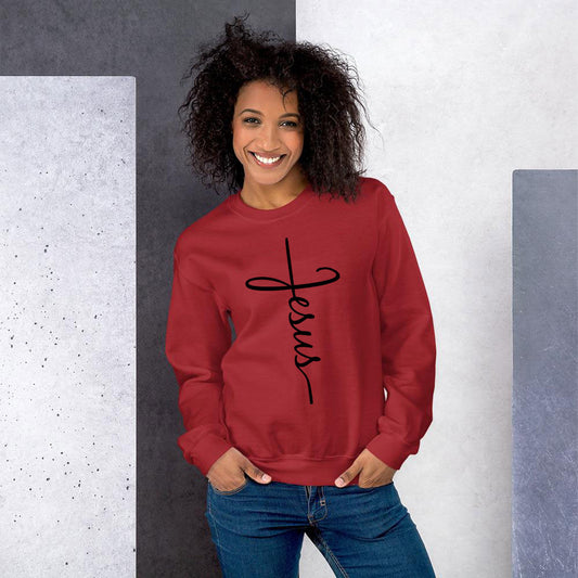 Women's 3D Print Jesus Sweatshirt